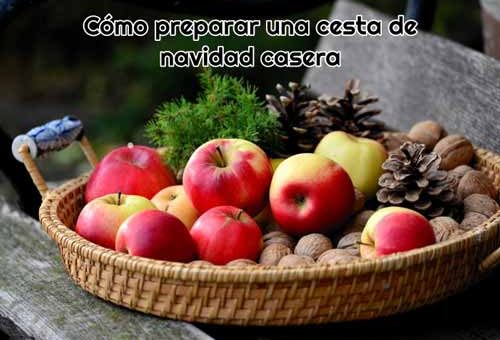 como preparar una cesta de navidad casera