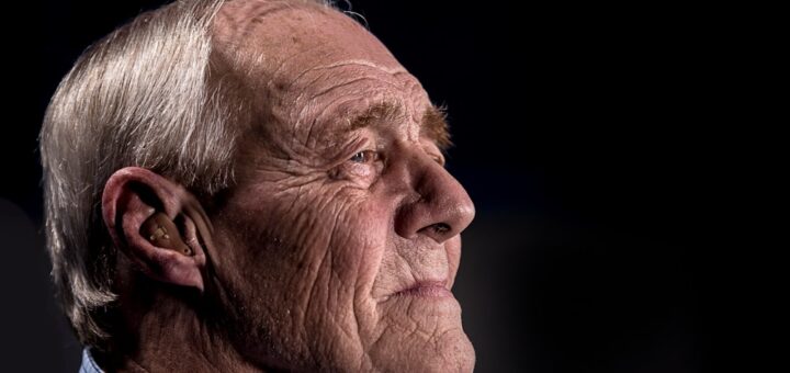 side view of man's face