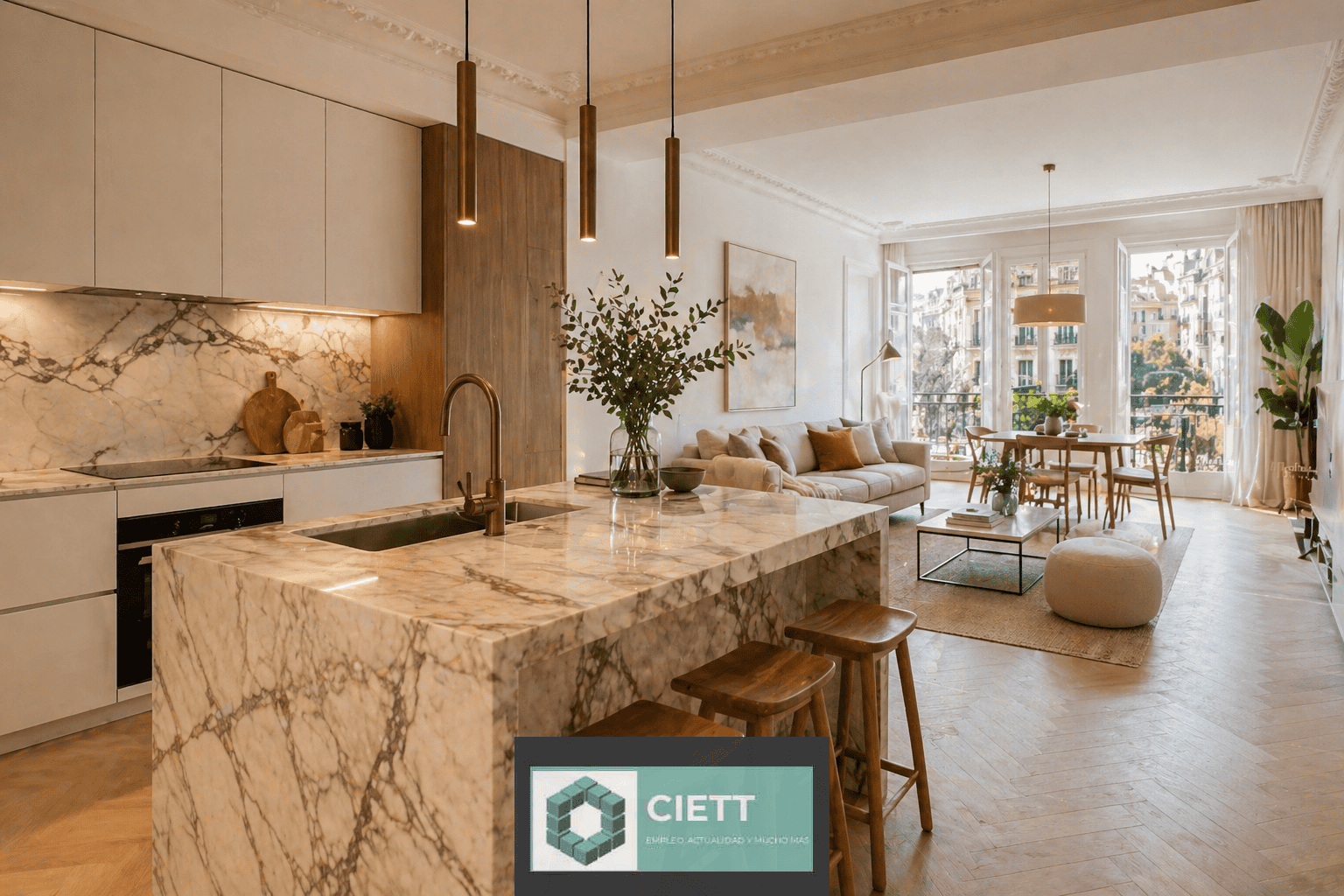 Tendencias en Mármol para Interiores en Barcelona: cocinas, baños y salones con carácter
