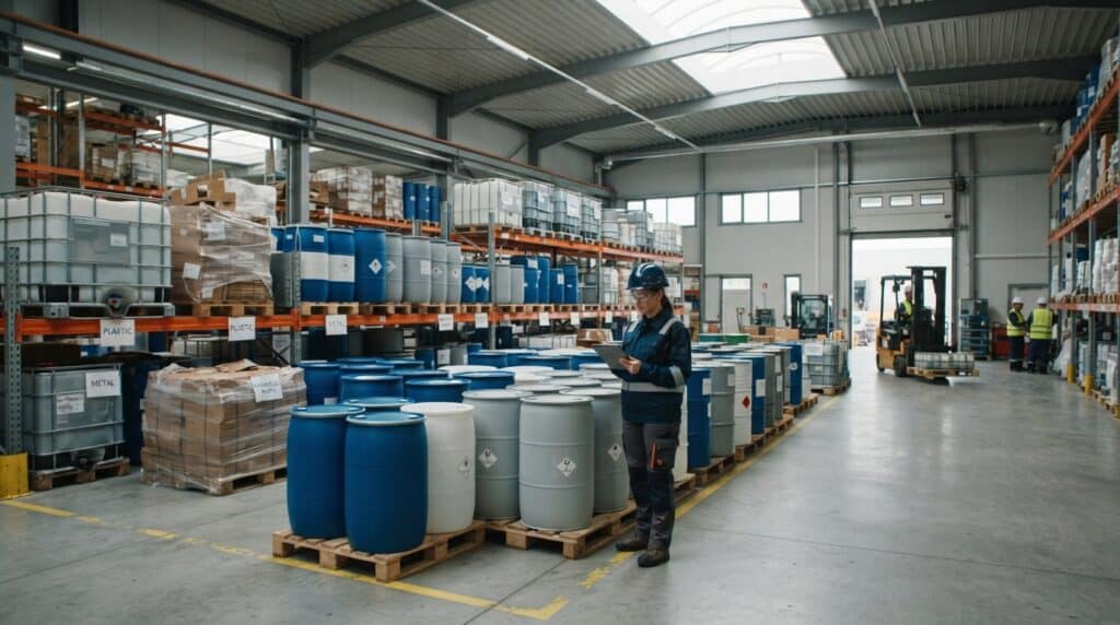 Gestión y clasificación de residuos de envases industriales